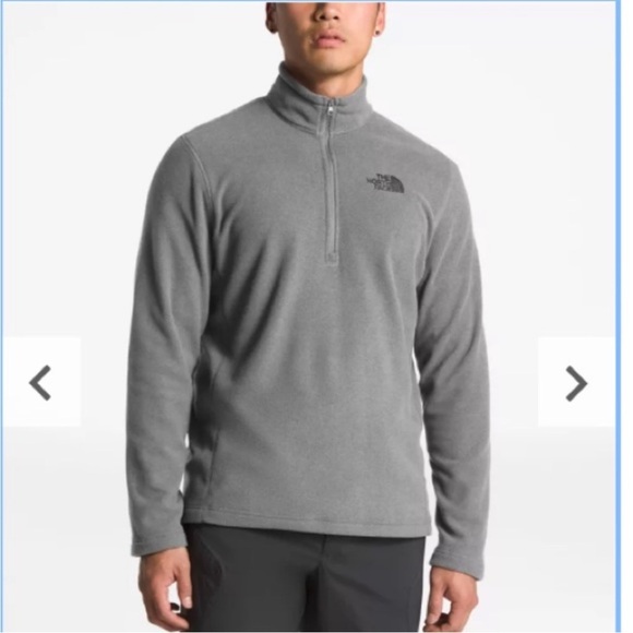 NWT The North Face Men’s TKA 100 Glacier Quarter Zip Pullover size small - Picture 1 of 6